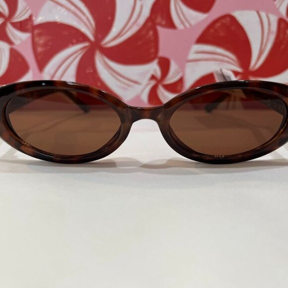 AIRE Fornax Dark Tort Oval Sunglasses Brown Lens Women’s UV3 Recycled NWT - Picture 10 of 11